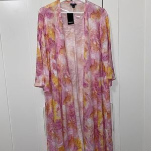 TORRID MULTI WATERCOLOR HACCI KIMONO